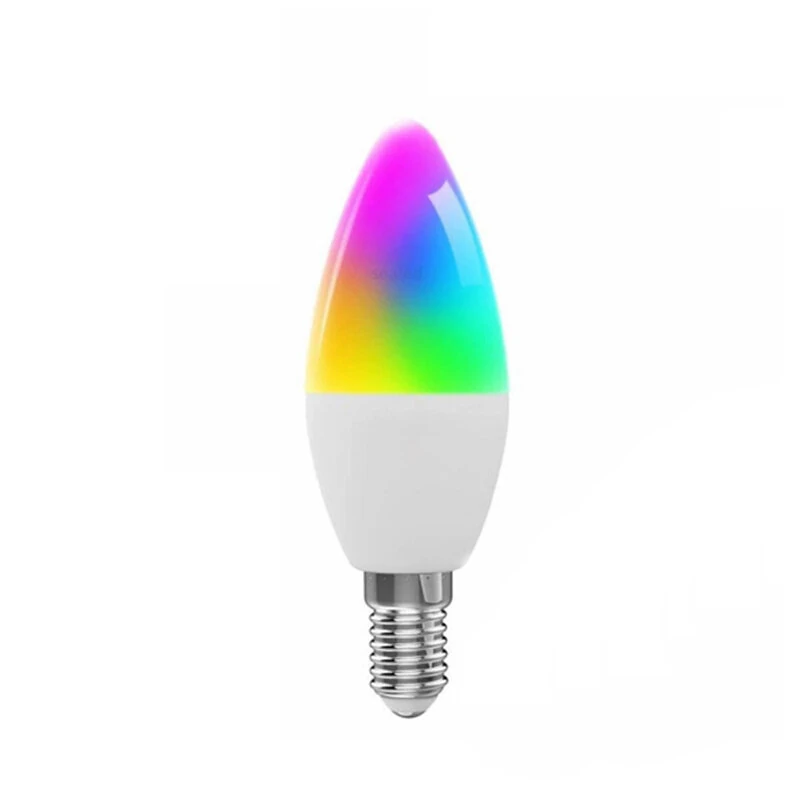 (image for) 5W WiFi Smart Bulb E14 RGB+WW+CW Works With TUYA APP Alexa Compatible 2.4GHz Voice Control Energy Efficient LED