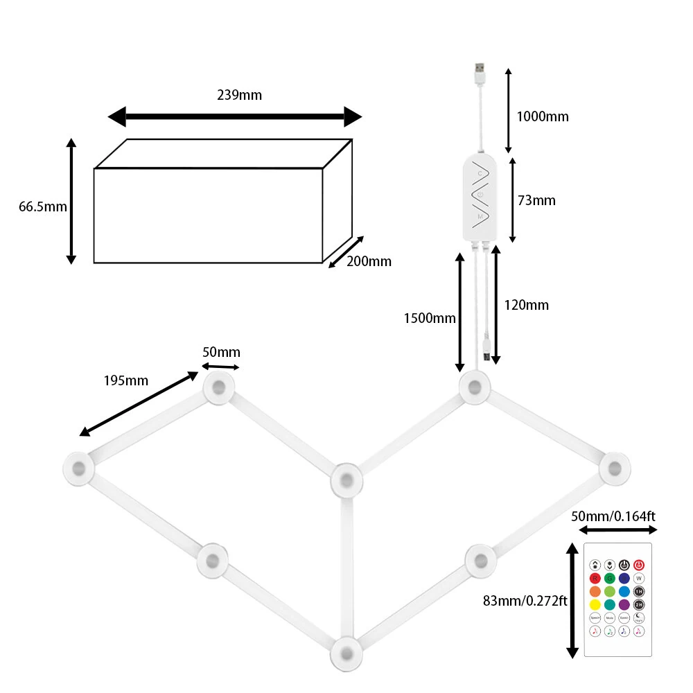 (image for) BLITZWILL DIY Splicing Light Bars RGBIC LED Tuya WiFi Smart Control Music Sync Works With Alexa & Google Assistant for Game Room/Bedroom Decor
